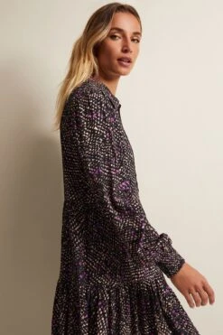 Phase Eight Dolly Swing-Kleid Mit Schlangenmuster, Violett -MONSON Kleidung Geschaft Q94211s4