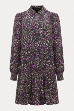 Phase Eight Dolly Swing-Kleid Mit Schlangenmuster, Violett -MONSON Kleidung Geschaft Q94211s6