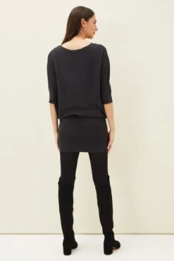 Phase Eight Becca Gestricktes Kleid Mit Fledermausärmeln, Grau 12 Phase Eight Becca Gestricktes Kleid Mit Fledermausärmeln, Grau -MONSON Kleidung Geschaft T33119s4