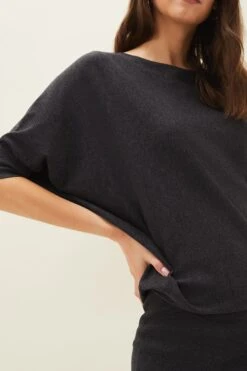 Phase Eight Becca Gestricktes Kleid Mit Fledermausärmeln, Grau 13 Phase Eight Becca Gestricktes Kleid Mit Fledermausärmeln, Grau -MONSON Kleidung Geschaft T33119s5