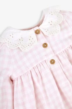 Jojo Maman Bebe JoJo Maman Bébé Peter Rabbit Kleid Mit Gingham-Applikationen Und Strumpfhosen-Set -MONSON Kleidung Geschaft T75688s7