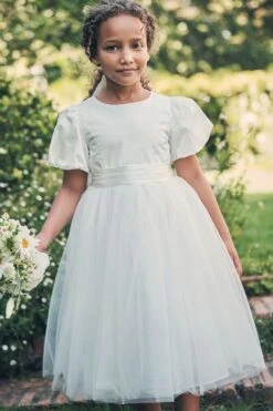 ​​​​​​​Angel & Rocket Celine Kleid Aus Taft Und Tüll Mit Schleife -MONSON Kleidung Geschaft T80 077s3