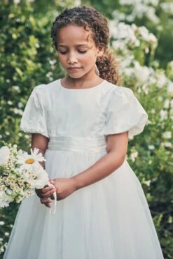 ​​​​​​​Angel & Rocket Celine Kleid Aus Taft Und Tüll Mit Schleife -MONSON Kleidung Geschaft T80 077s4