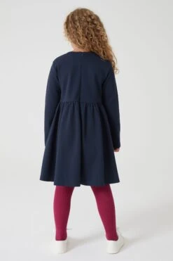 Paul Smith Junior Mädchen Ponte-Kleid Mit Streifen Und Zebra-Logo -MONSON Kleidung Geschaft T89509s3