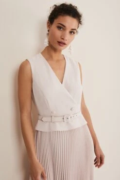 Phase Eight Hetty Plissiertes Kleid, Rosa -MONSON Kleidung Geschaft U56275s4