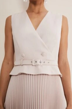 Phase Eight Hetty Plissiertes Kleid, Rosa -MONSON Kleidung Geschaft U56275s5