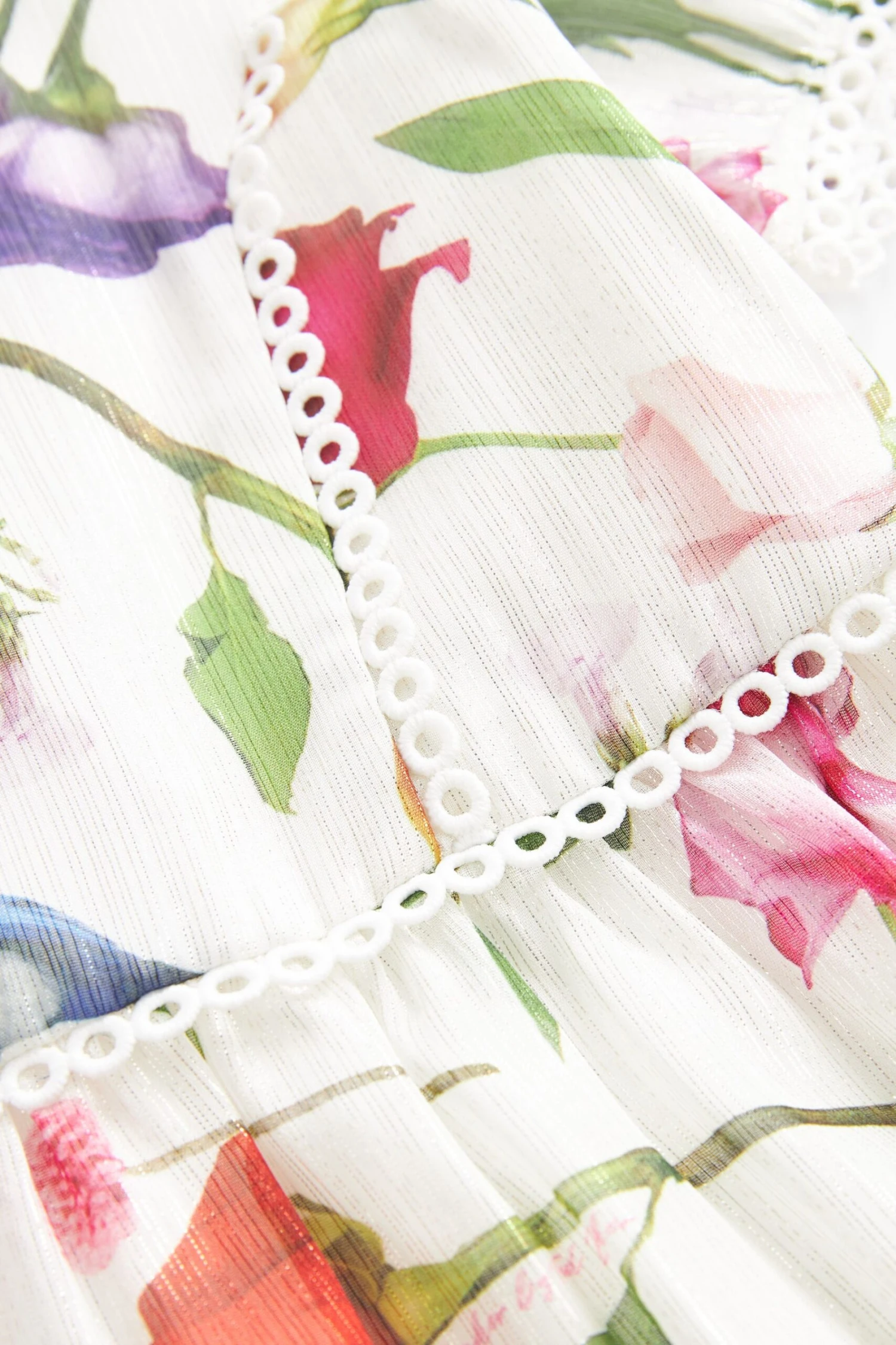 Baker By Ted Baker (0–13 Jahre) Geblümtes Weißes Kleid 9 Baker By Ted Baker (0–13 Jahre) Geblümtes Weißes Kleid – Bild 7