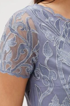 Phase Eight Bea Kleid Mit Stickerei, Blau -MONSON Kleidung Geschaft U87289s5